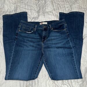 Signature by Levi Strauss Dark Blue Straight Leg Jeans